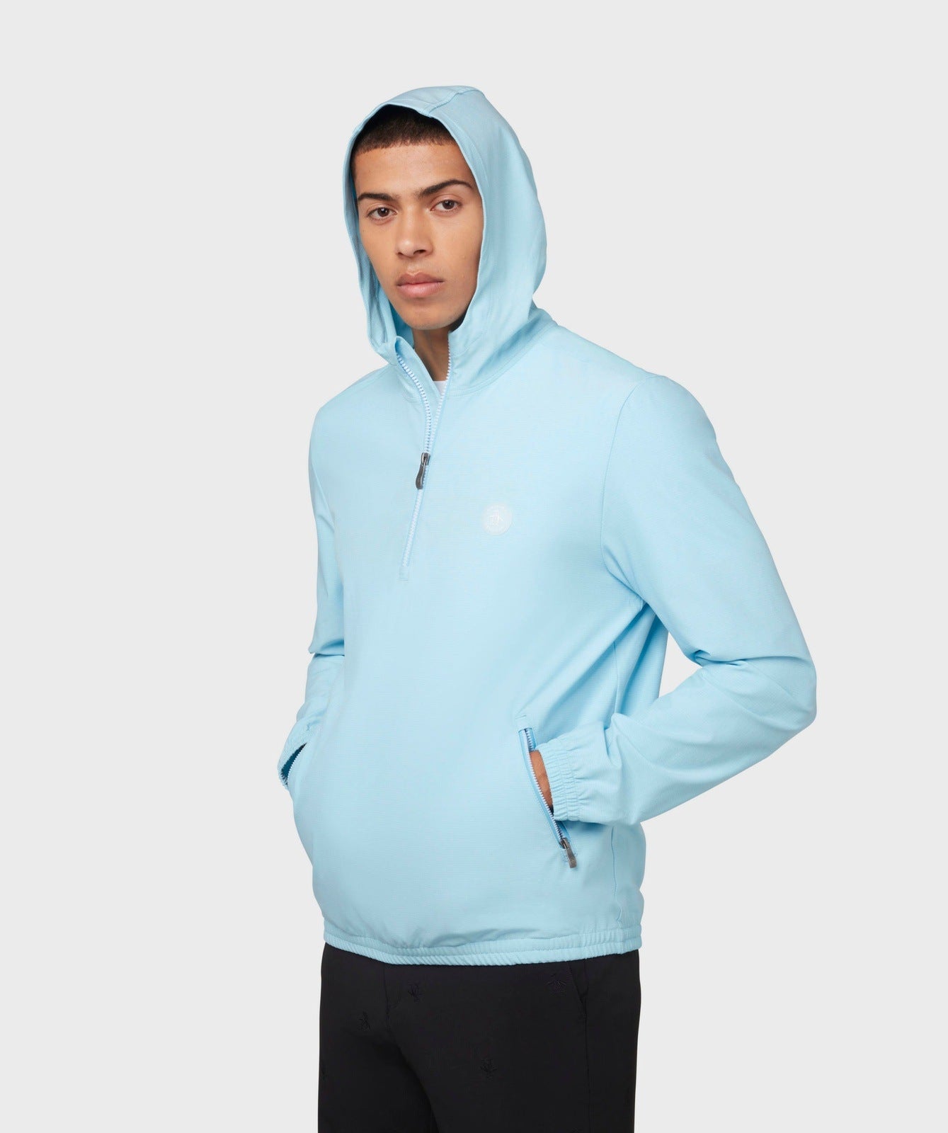 Original Penguin Fine Line Hooded Wind Golf Mid Layer OGGFB015