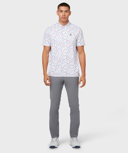Original Penguin Whimsical Tropical Print Golf Polo Shirt OGKSC027