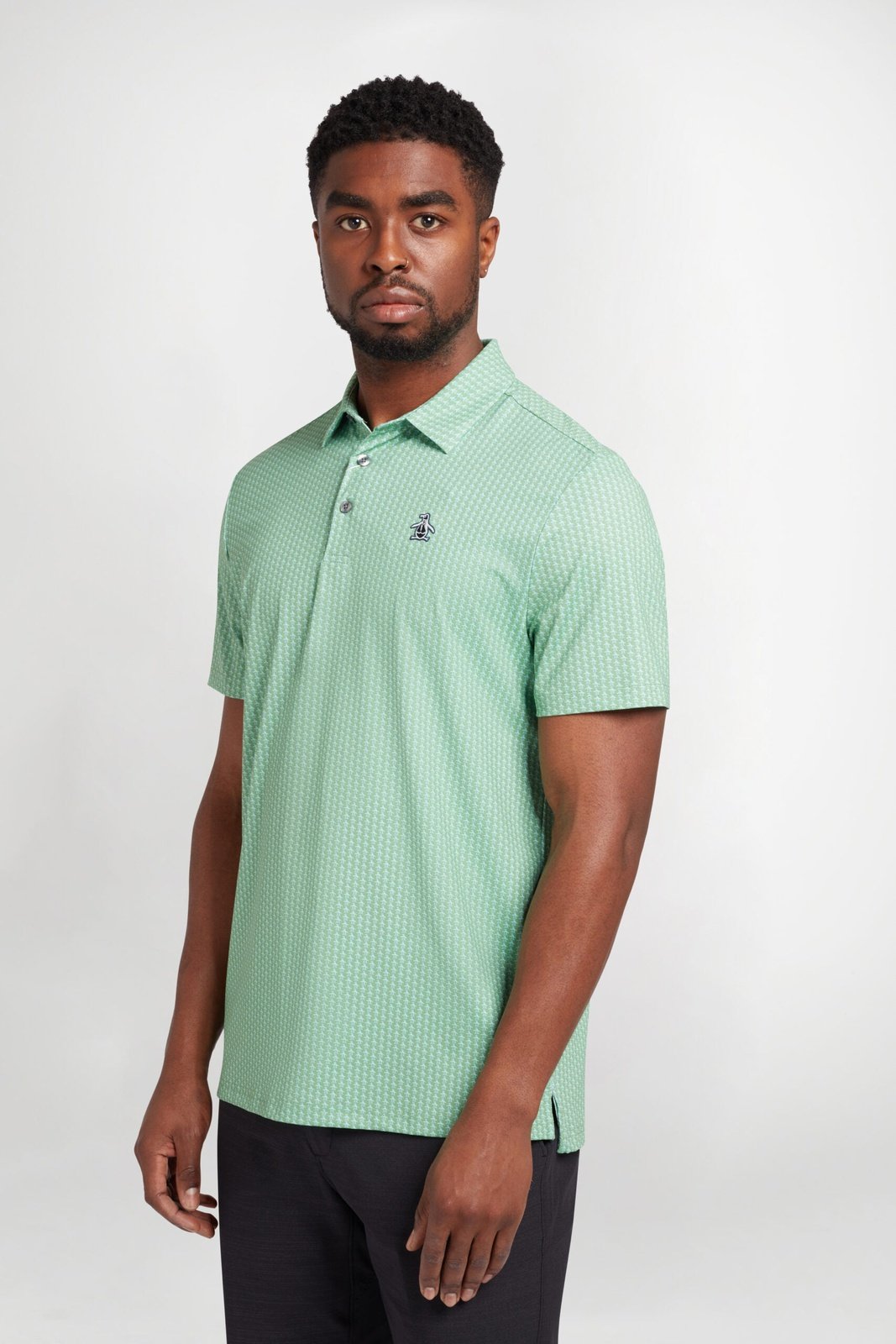 Original Penguin All-Over Pete Printed Golf Polo Shirt OGKSC026