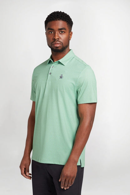 Original Penguin All-Over Pete Printed Golf Polo Shirt OGKSC026
