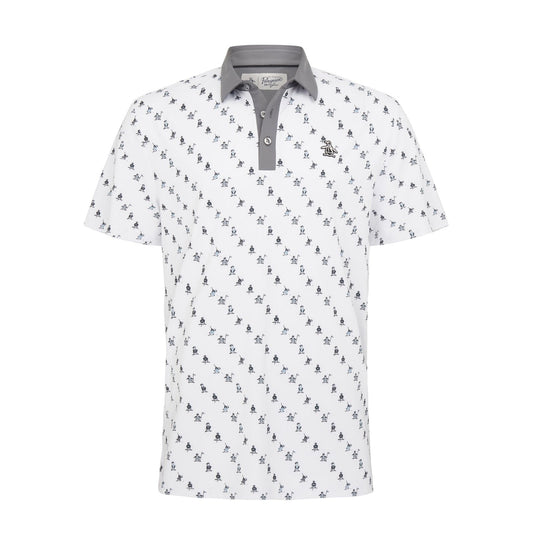Original Penguin Swinging Pete Print Polo Shirt OGKSD024
