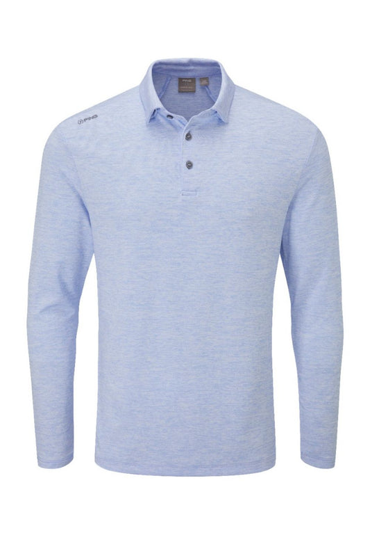 Ping Angus Mens Long Sleeve Golf Polo Shirt P03504