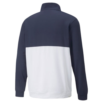 Puma Gamer Colour Block 1/4 Zip Golf Top 532985