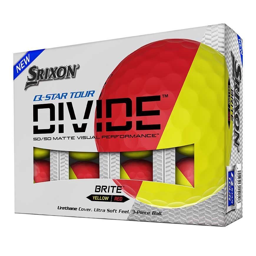 Srixon Star Tour Golf Balls Divide Yellow/Red