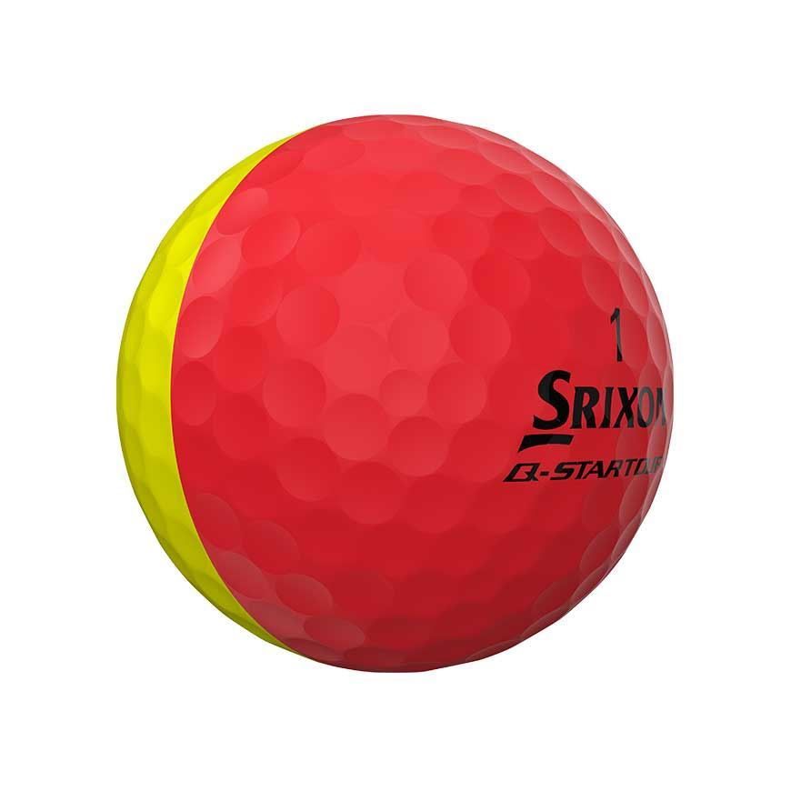 Srixon Q Star Tour Golf Balls Divide Yellow/Red