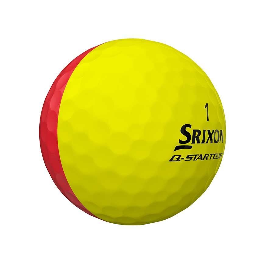 Srixon Q Star Tour Golf Balls Divide Yellow/Red