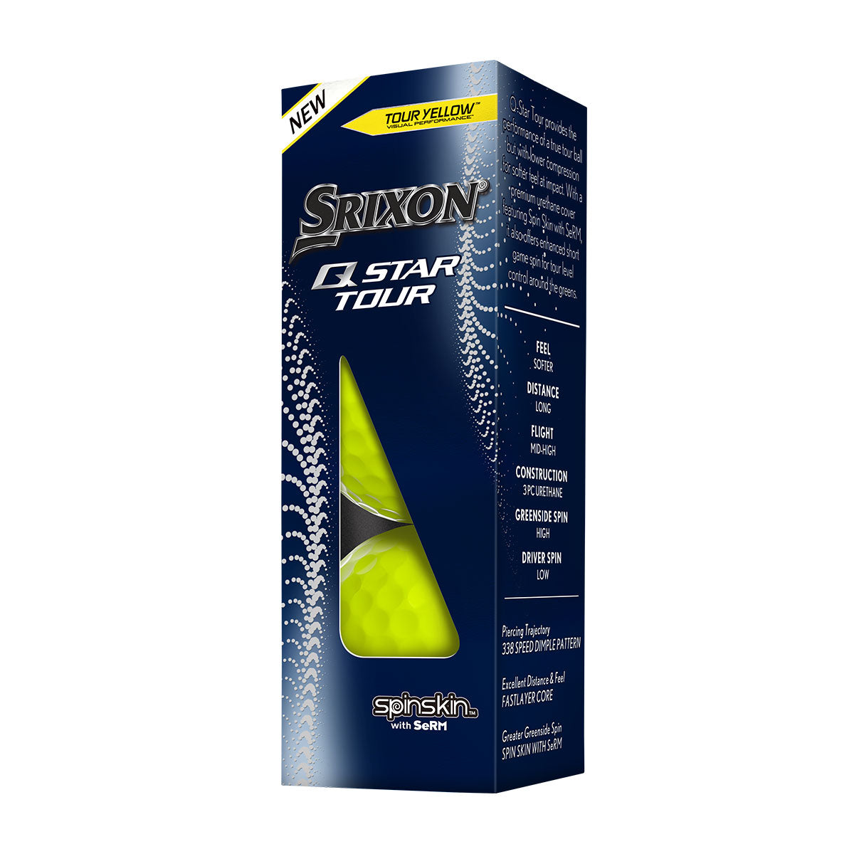 Srixon Q Star Tour Golf Balls | Yellow