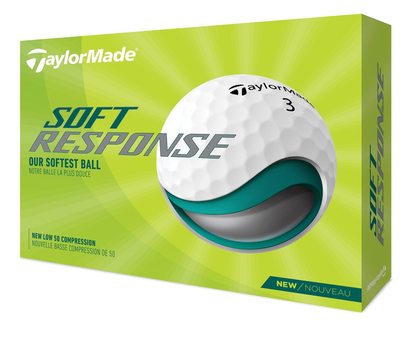 TaylorMade Soft Response Golf Balls | White
