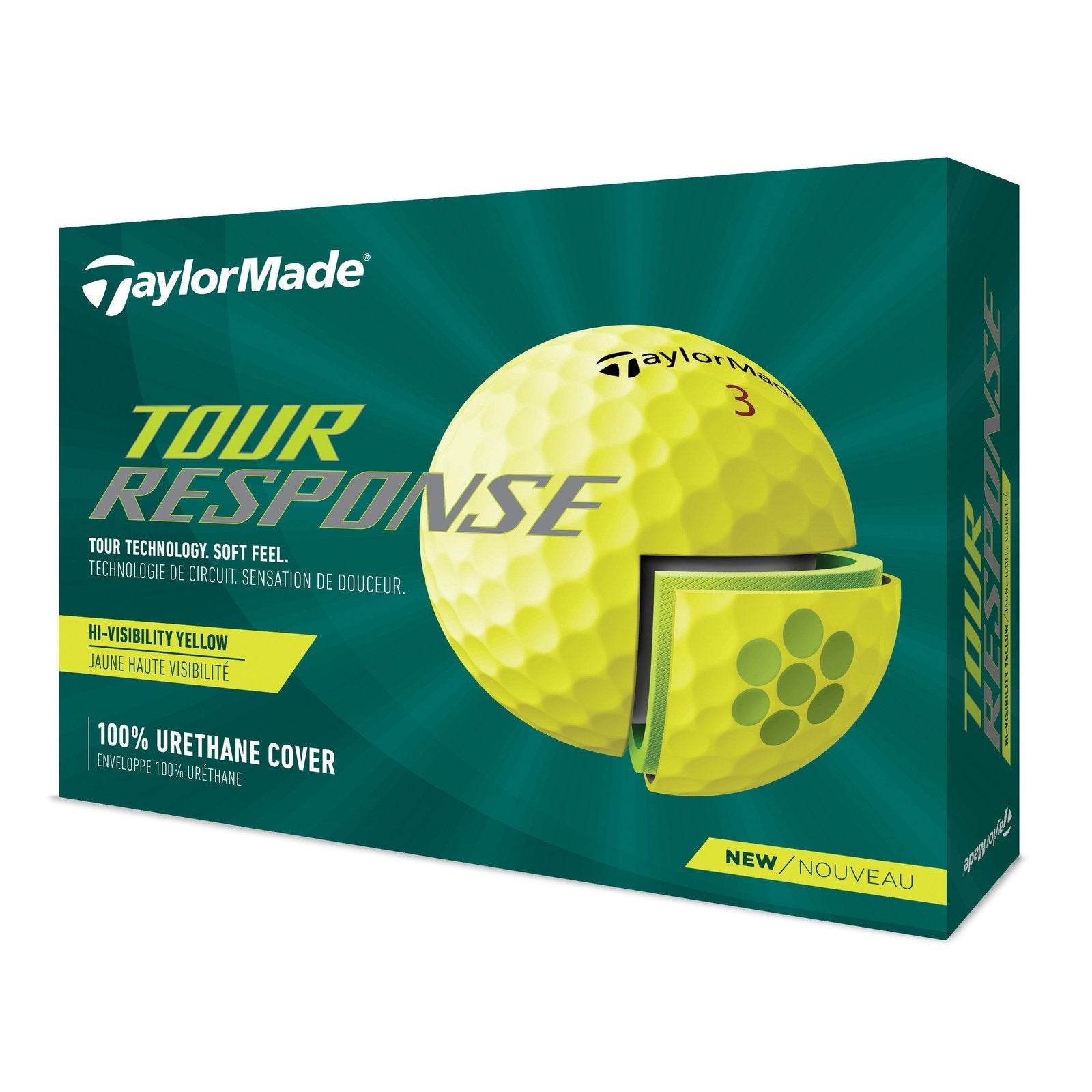 TaylorMade Tour Response Golf Balls | Yellow