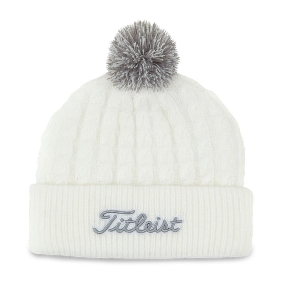 Titleist Cable Knit Pom Pom Golf Beanie TH21WCKNP