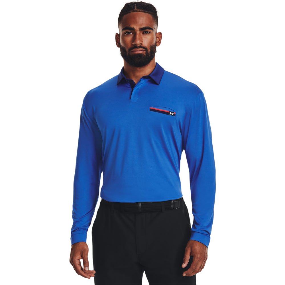 Under Armour Playoff 2.0 Pocket LS Golf Polo Shirt 1373687
