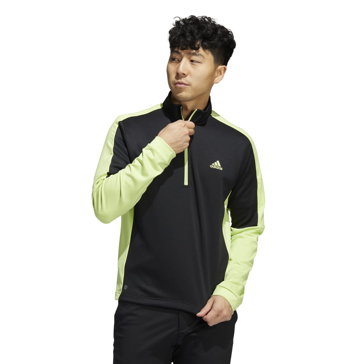adidas Colourblock Primegreen 1/4 Zip Golf Top HC5572