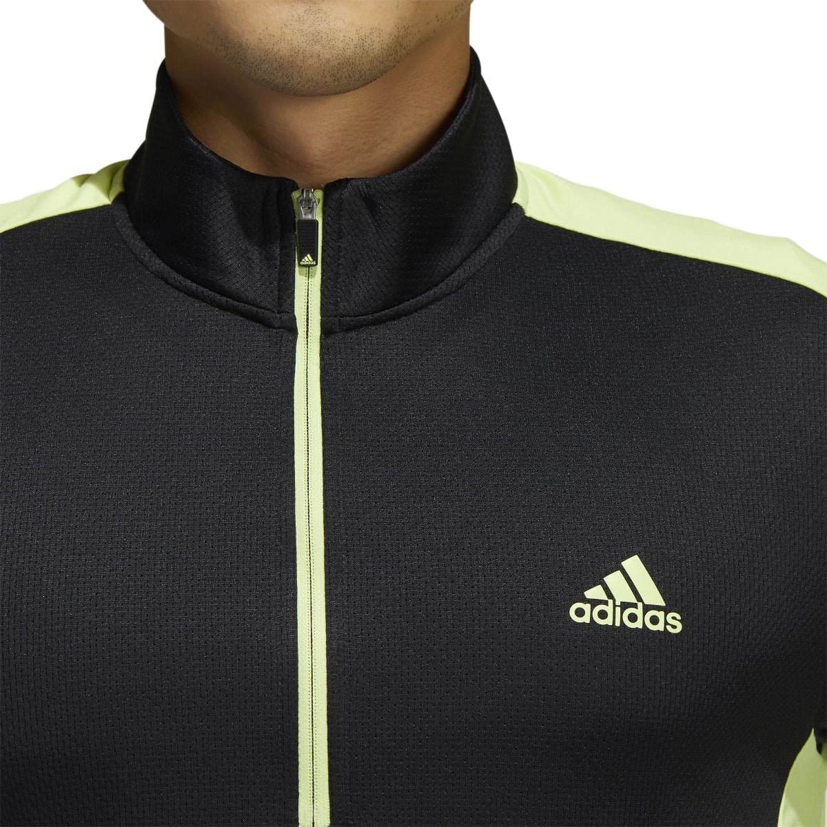 adidas Colourblock Primegreen 1/4 Zip Golf Top HC5572