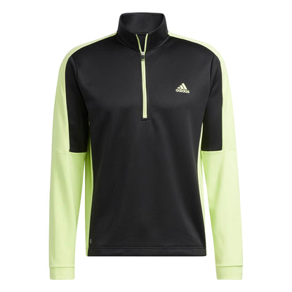 adidas Colourblock Primegreen Zip Golf Top HC