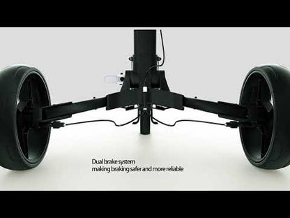 Axglo Tri-360 V2 Golf Trolley | Black/Grey