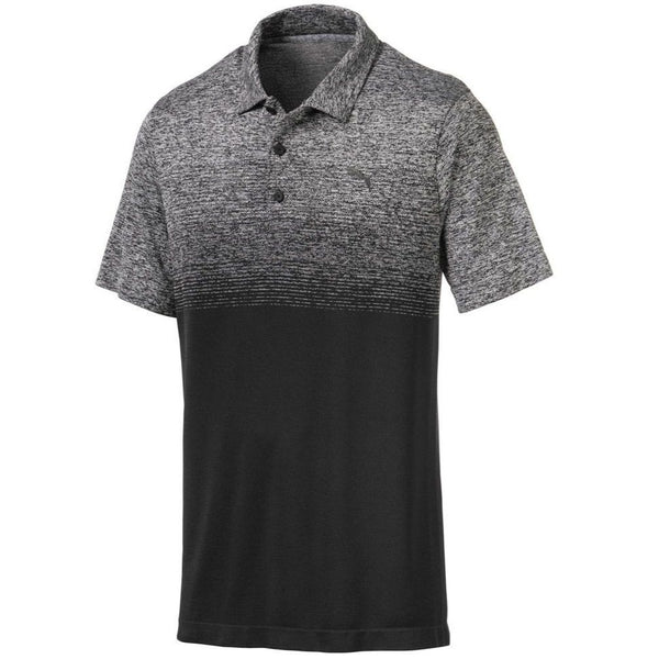 Puma Evo Ombre Golf Polo Shirt 595747 Black – Clarkes Golf